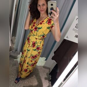 Yellow Floral Dress